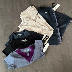 Grey’s Anatomy pants and tops. Multicolor size medium and small multiple pairs